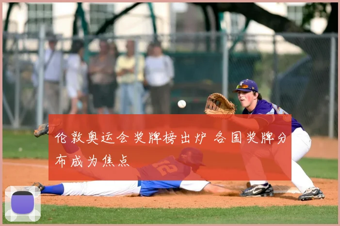 伦敦奥运会奖牌榜出炉 各国奖牌分布成为焦点